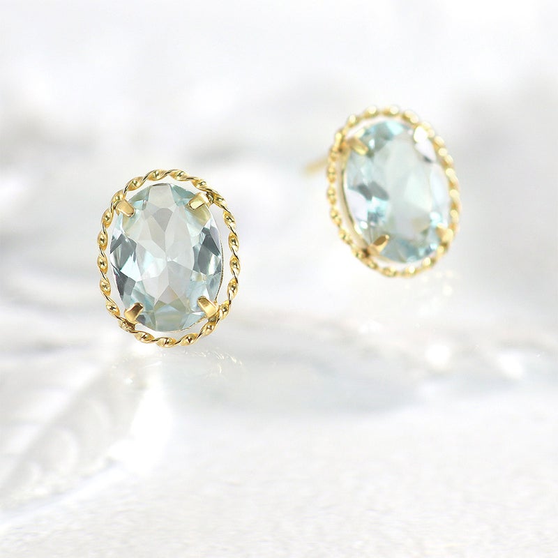 K18YG アクアマリン ピアス_04