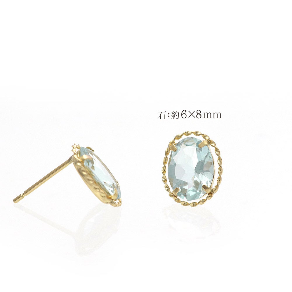 K18YG アクアマリン ピアス_05