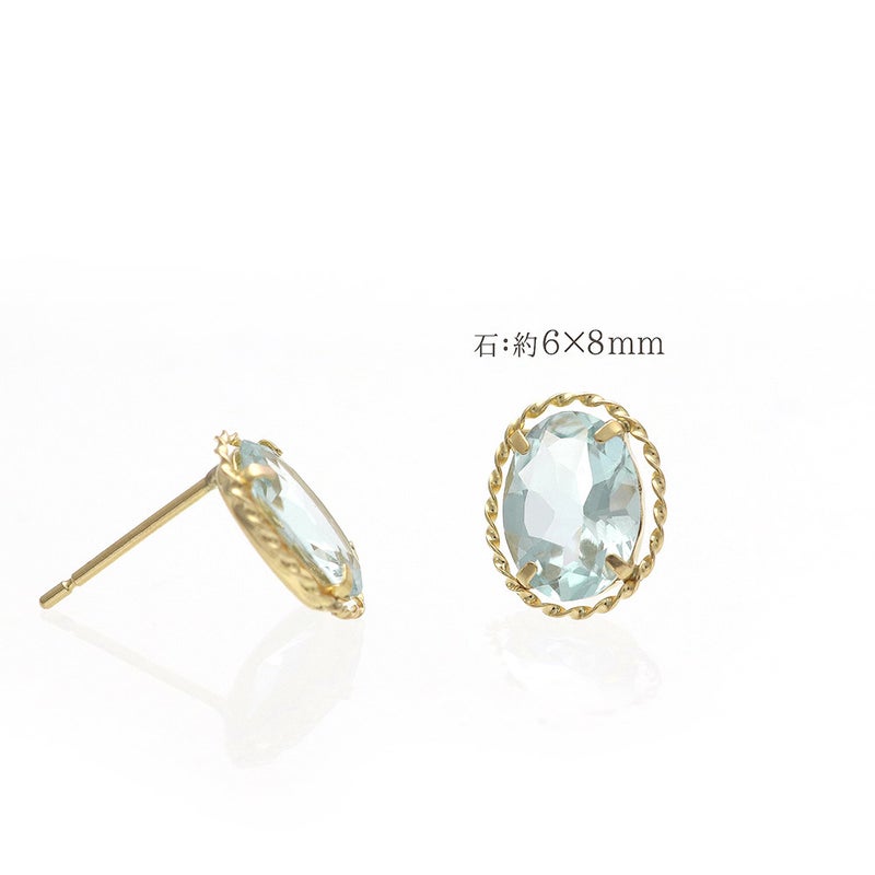 K18YG アクアマリン ピアス_05