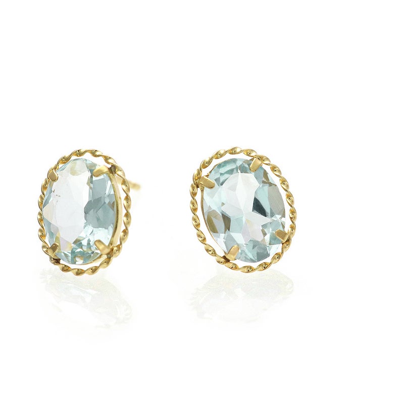 K18YG アクアマリン ピアス_09