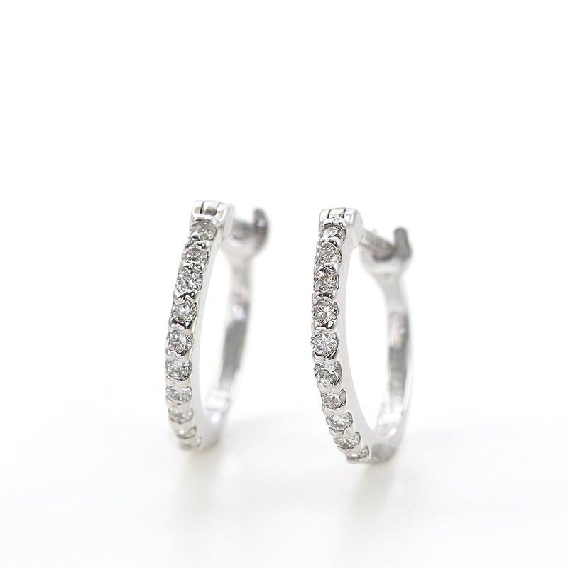 K18WG ダイヤモンド フープピアス_04