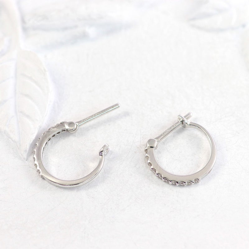 K18WG ダイヤモンド フープピアス_05