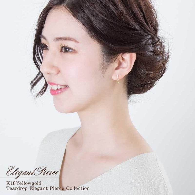 K18YG ペリドット ティアドロップピアス_04