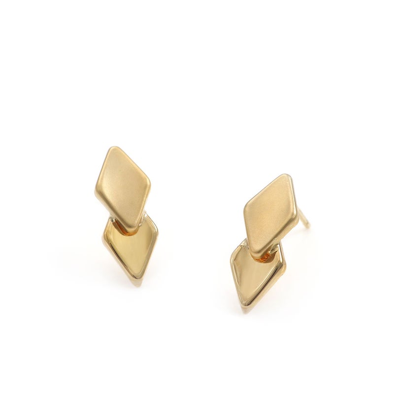 K18YG ひし形 ピアス_02