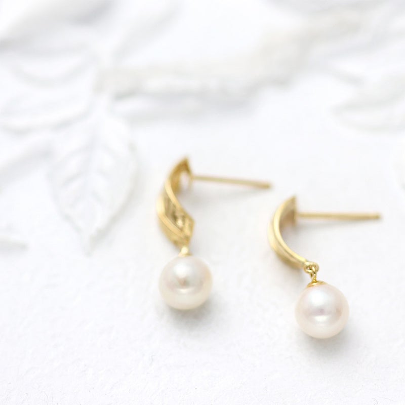 K18YG 淡水真珠 ピアス_10