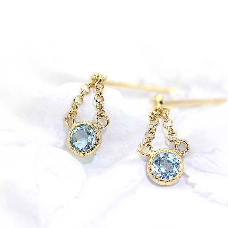 K18YG ブルートパーズ ピアス 11月の誕生石_02