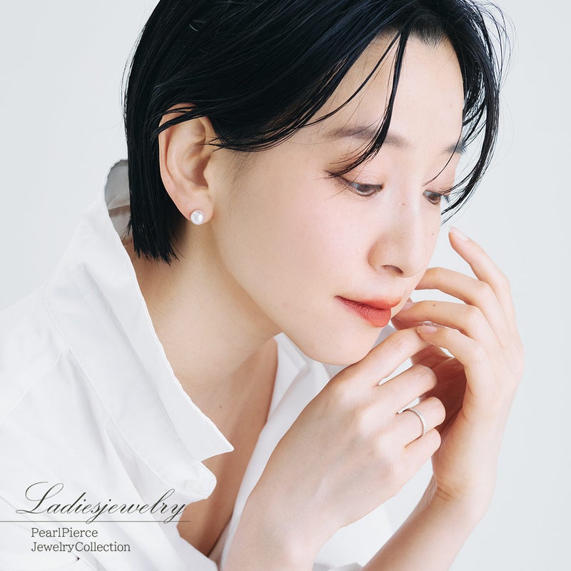 K18WG アコヤ真珠 約8.5-9mm 一粒ピアス（両耳用）_10