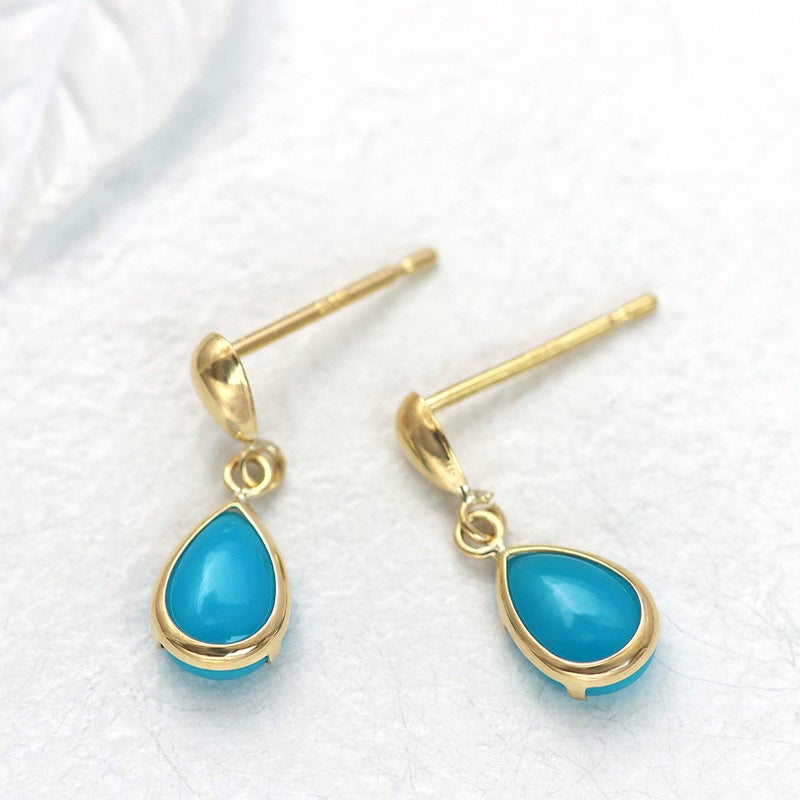 K18YG ターコイズ ピアス_02