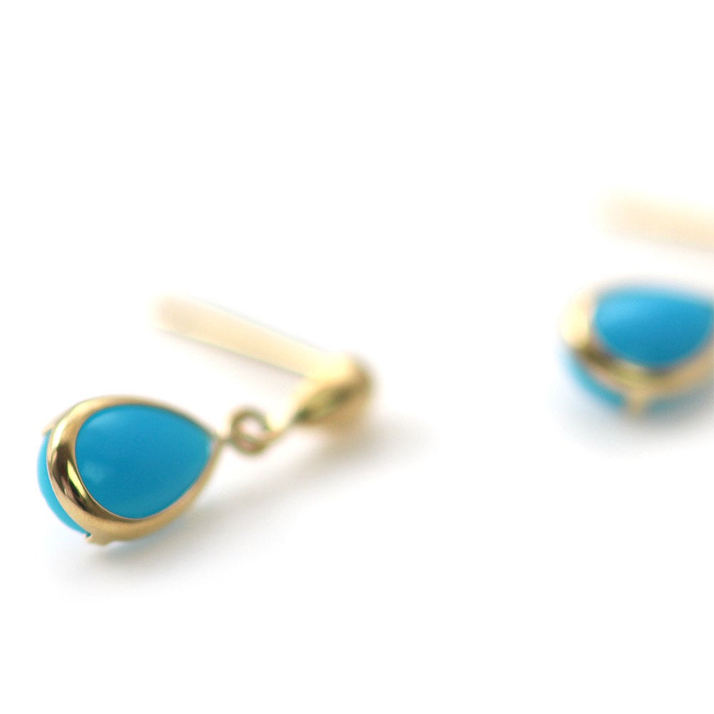 K18YG ターコイズ ピアス | Jewelry ROLA（ジュエリーローラ）
