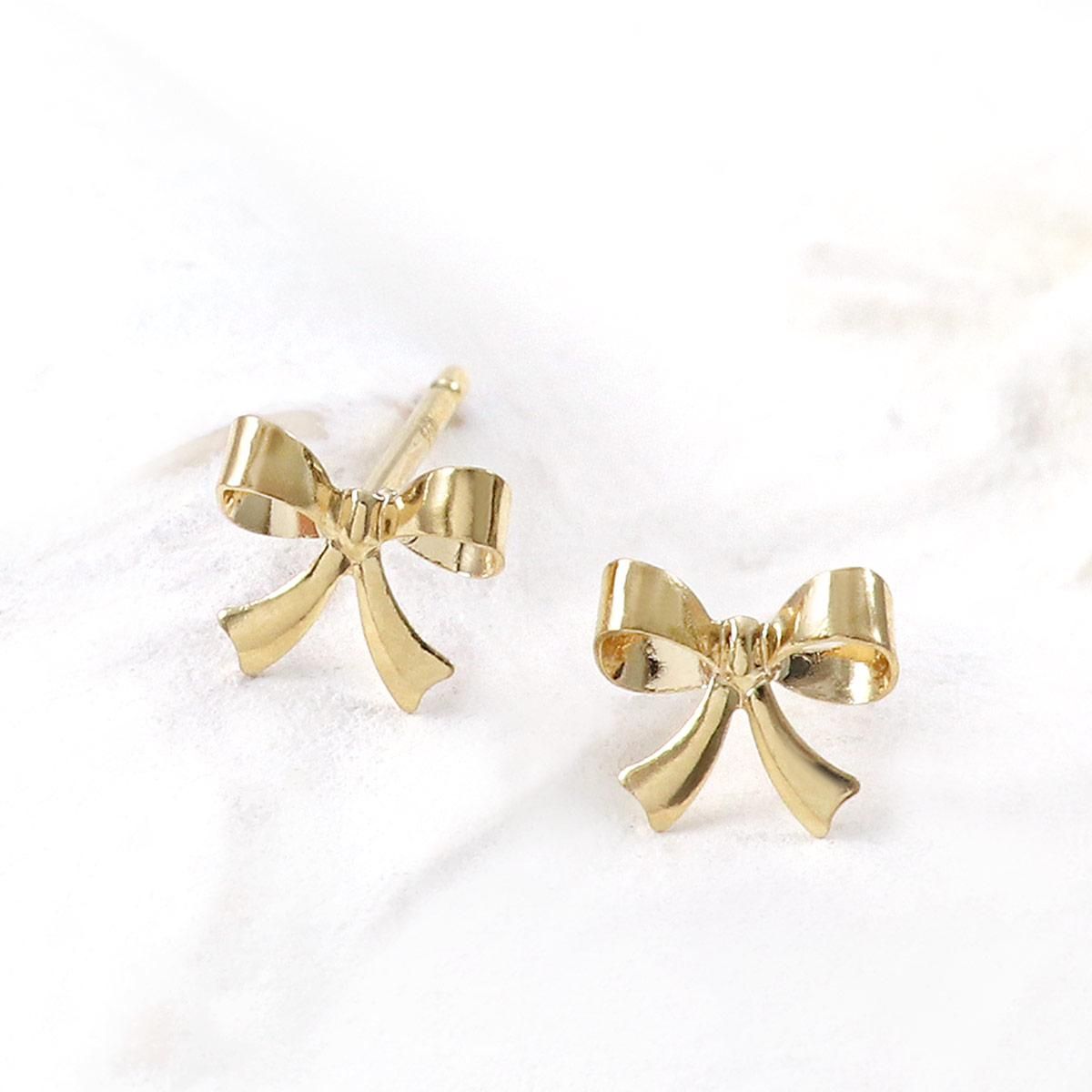 K18YG リボンモチーフピアス | Jewelry ROLA（ジュエリーローラ）