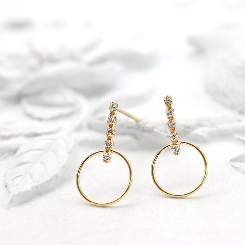 K18YG ダイヤモンド ピアス_02