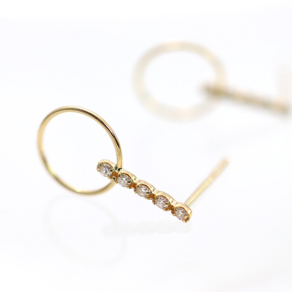 K18YG ダイヤモンド ピアス_03