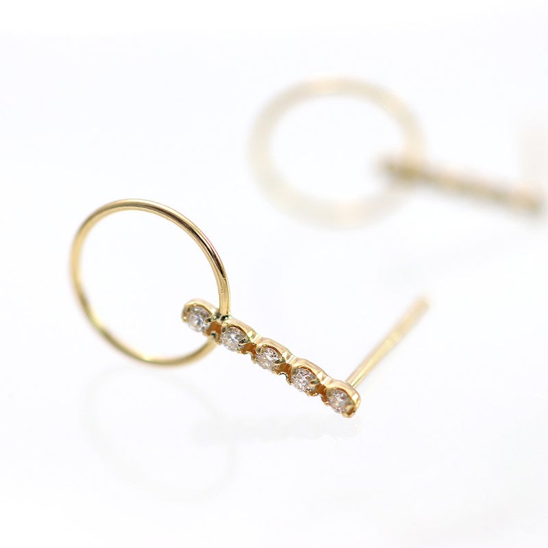 K18YG ダイヤモンド ピアス_03