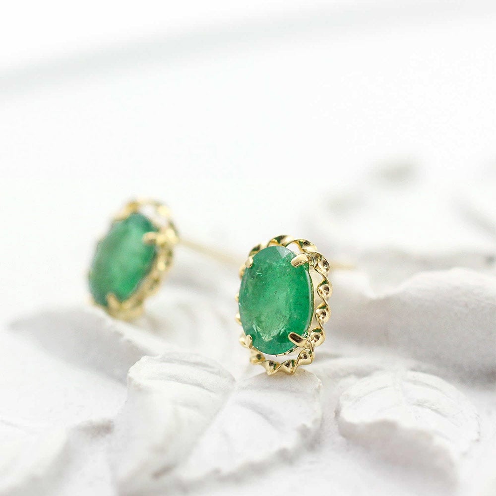 K18YG エメラルド ピアス | Jewelry ROLA（ジュエリーローラ）