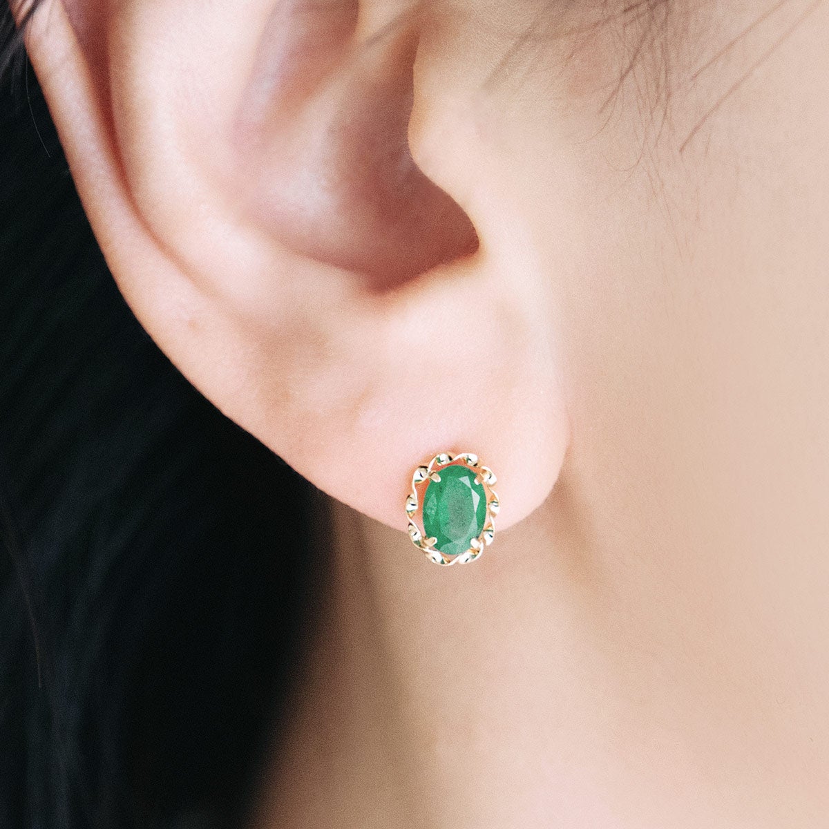 K18YG エメラルド ピアス | Jewelry ROLA（ジュエリーローラ）