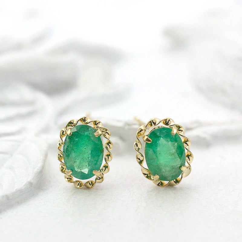 K18YG エメラルド ピアス_10