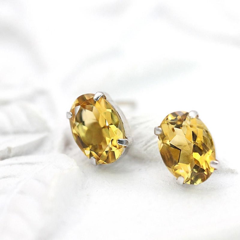 K18 シトリン ピアス 11月誕生石_02
