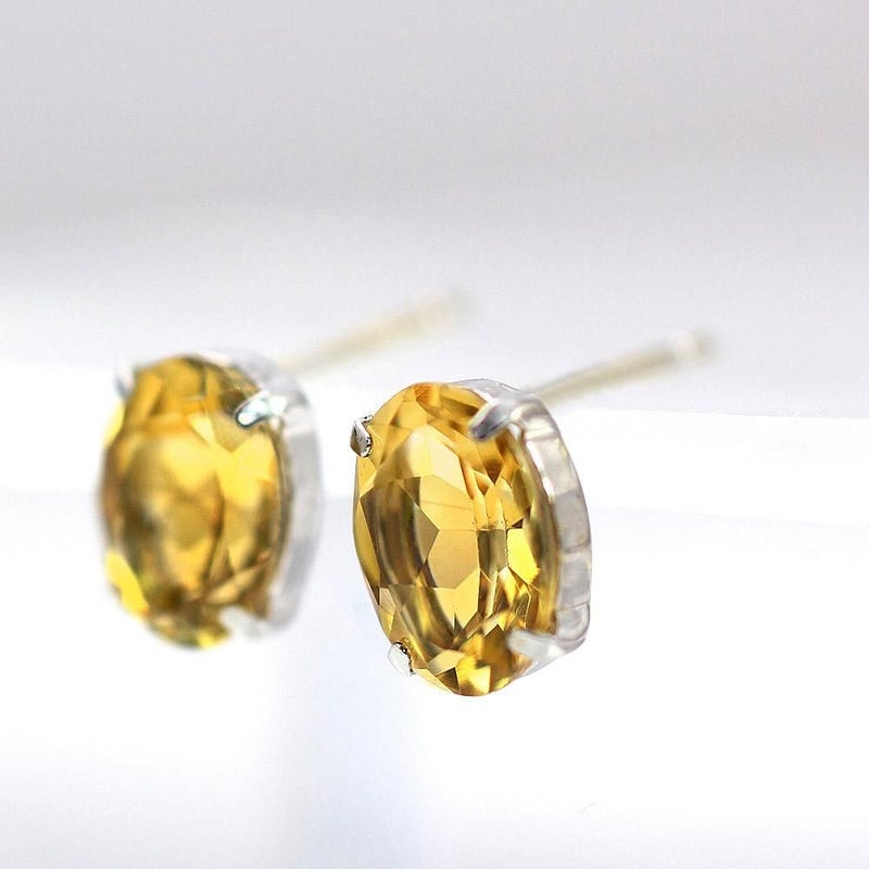 K18 シトリン ピアス 11月誕生石_03