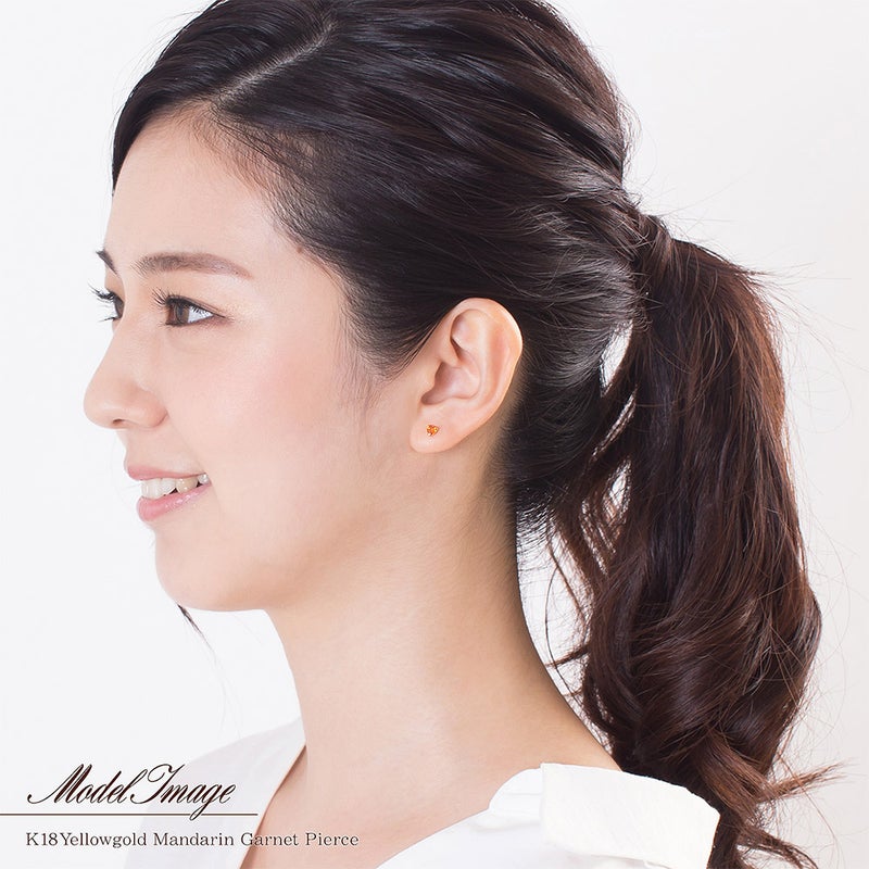 K18YG マンダリンガーネット ピアス_05