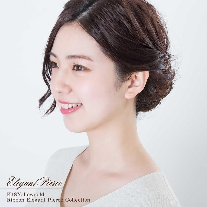 K18YG ダイヤモンド リボンピアス_04