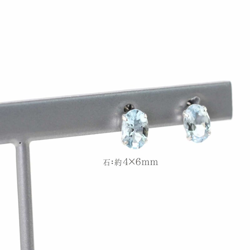 K18WG アクアマリン ピアス_05