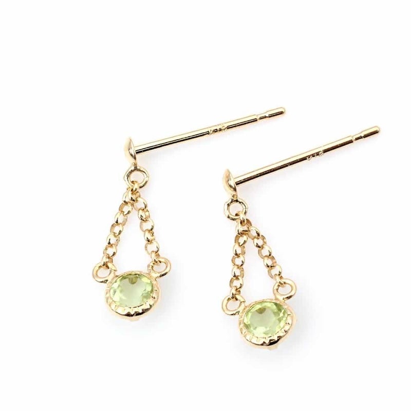 K18YG ペリドット ピアス_02