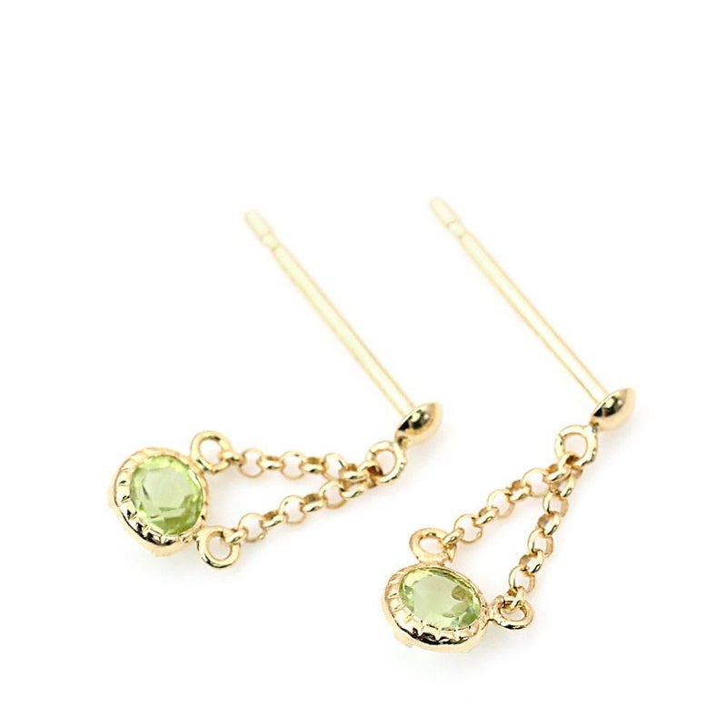 K18YG ペリドット ピアス_03