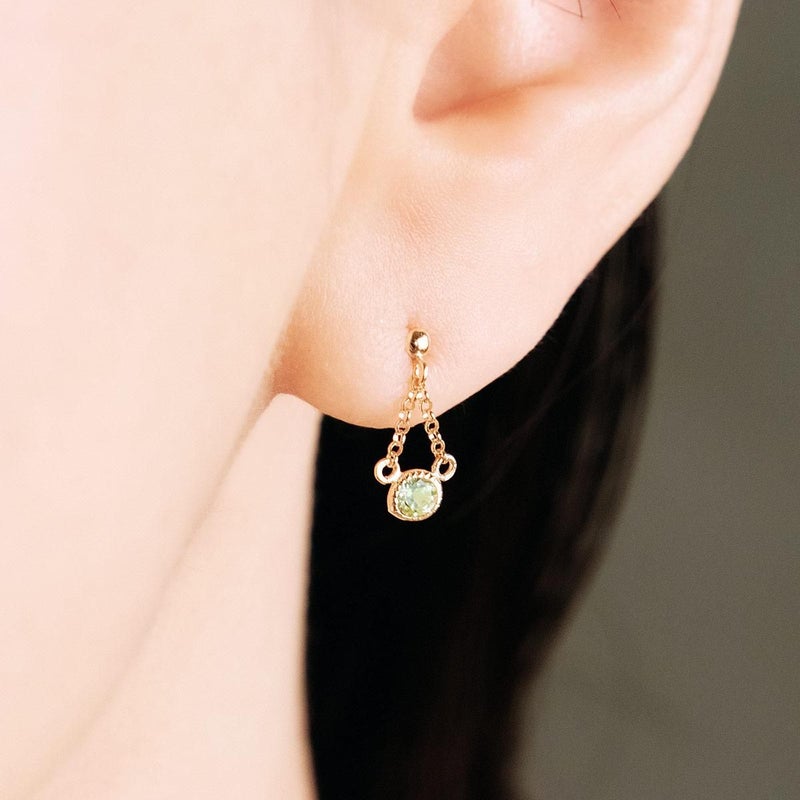 K18YG ペリドット ピアス_04