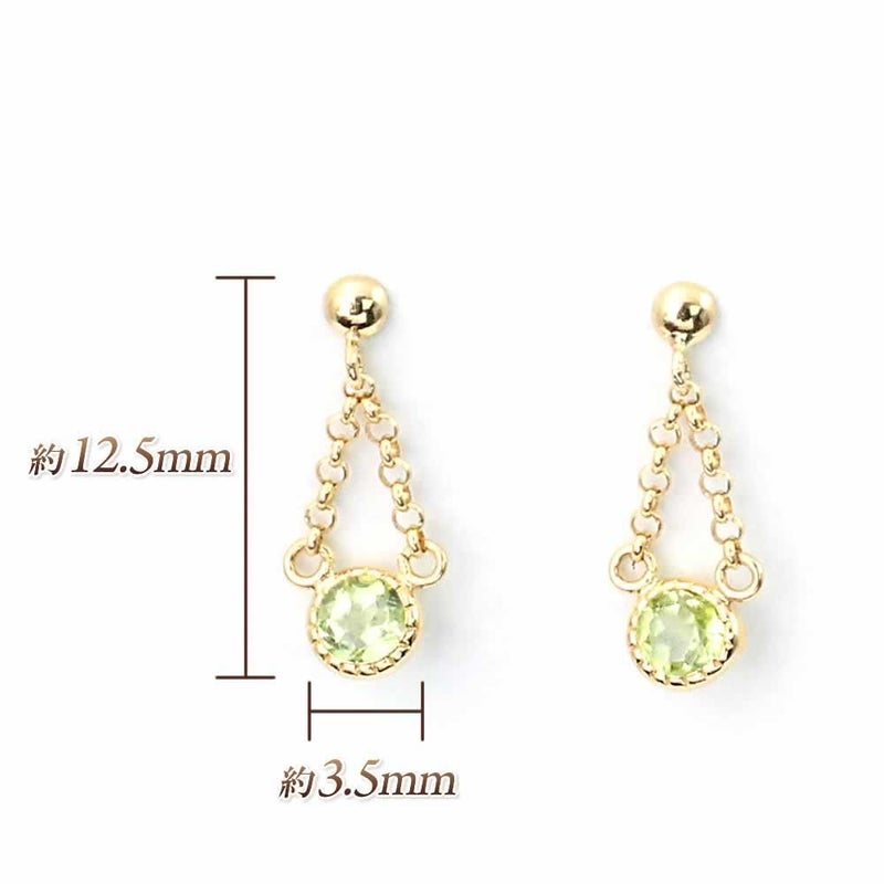 K18YG ペリドット ピアス_05