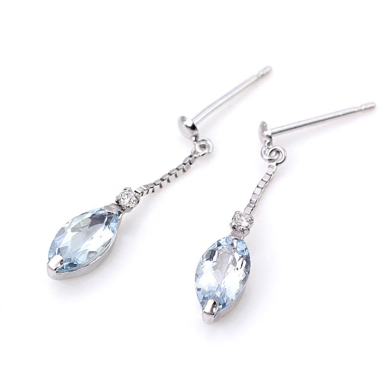 K18WG アクアマリン＆ダイヤモンド ピアス_02