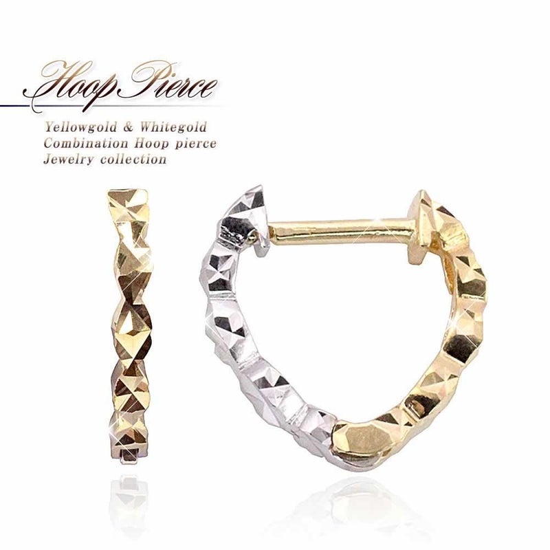 K18YG＆K18WG フープピアス_01