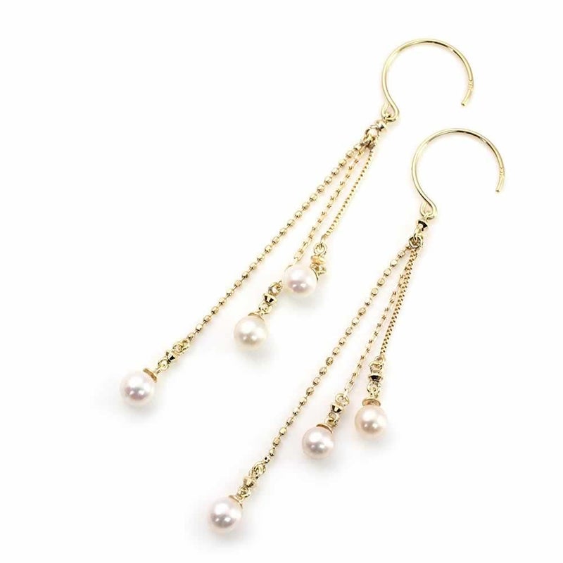 K18YG アコヤ真珠 ロングフックピアス_02