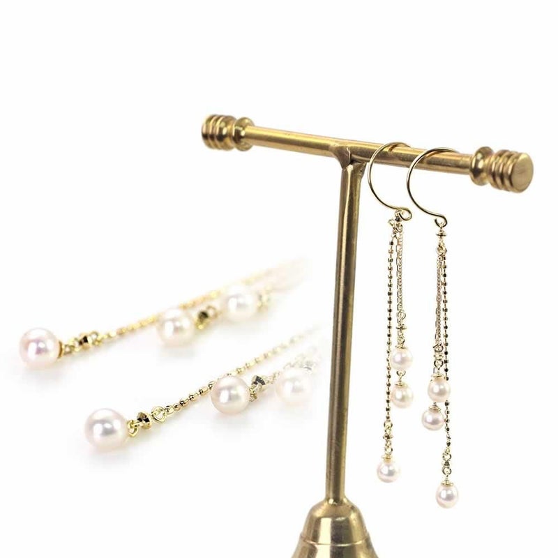 K18YG アコヤ真珠 ロングフックピアス_03