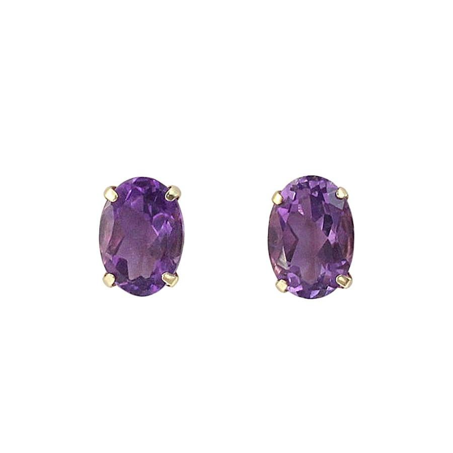 K18 アメジスト トリリアントピアス 品番a23-327 K18 アメジスト ピアス | Jewelry ROLA（ジュエリーローラ）
