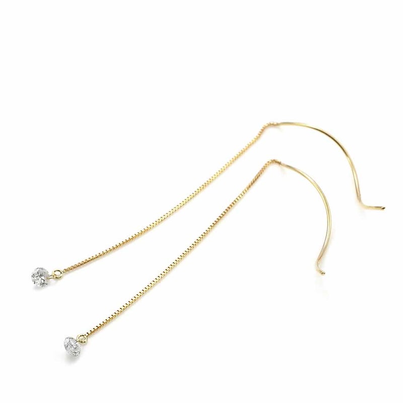 K18YG ダイヤモンド アメリカンピアス_02