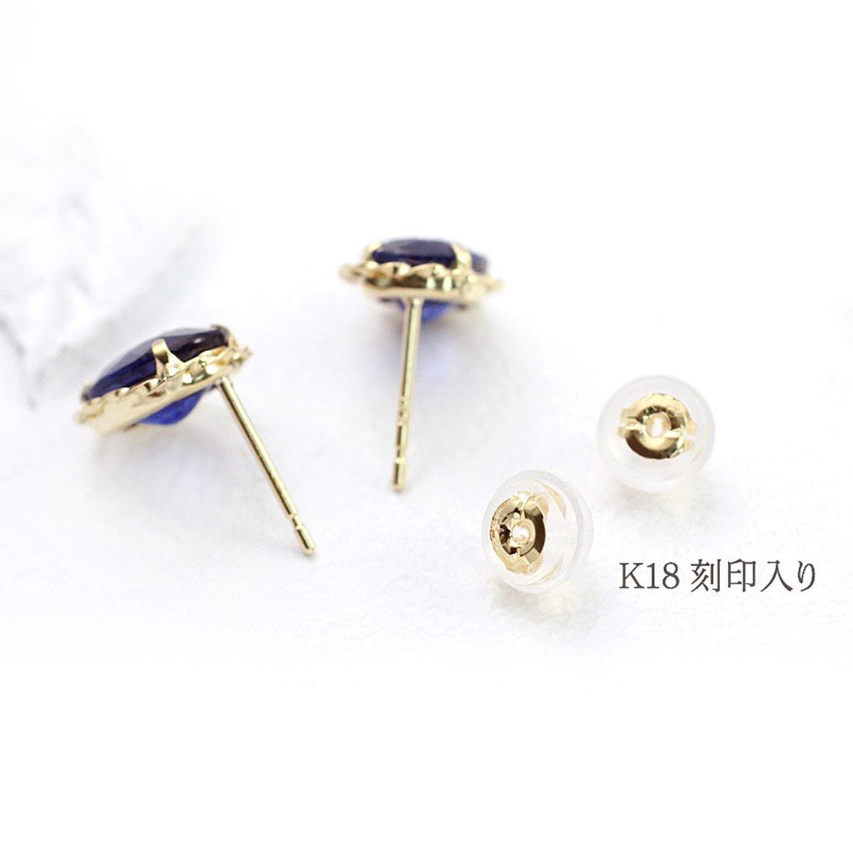 K18YG サファイア ピアス / ルビー ピアス 9月誕生石 | Jewelry ROLA
