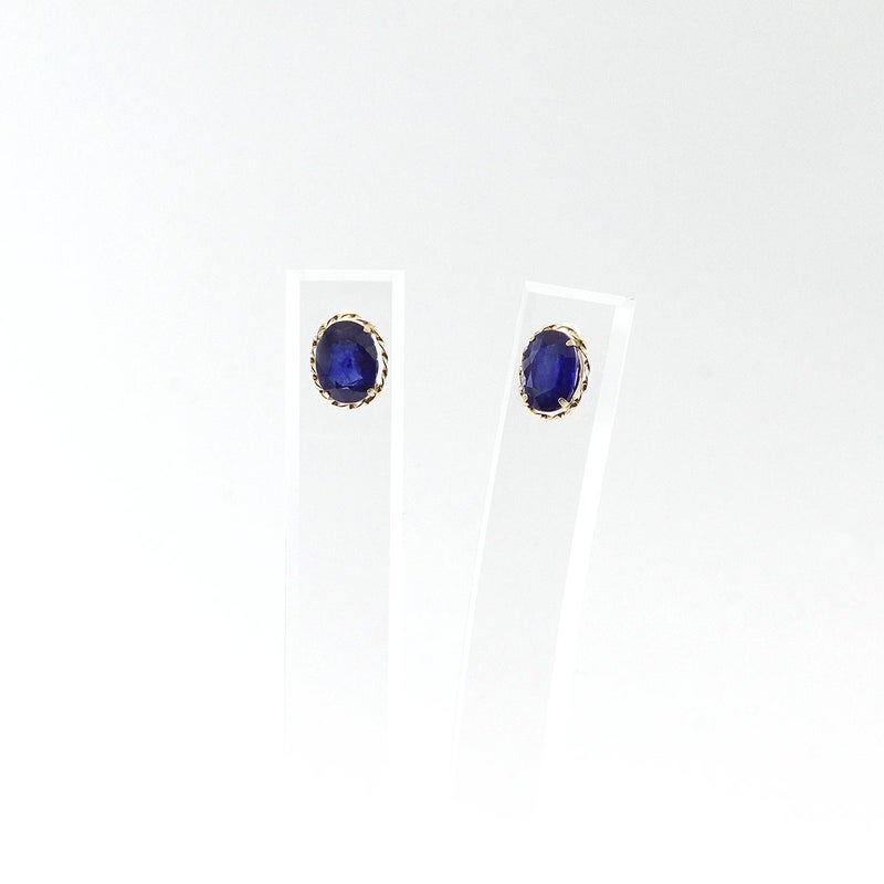 K18YG サファイア ピアス / ルビー ピアス 9月誕生石_12