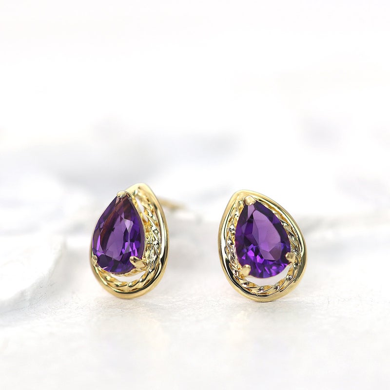 K18YG アメジスト ピアス_02