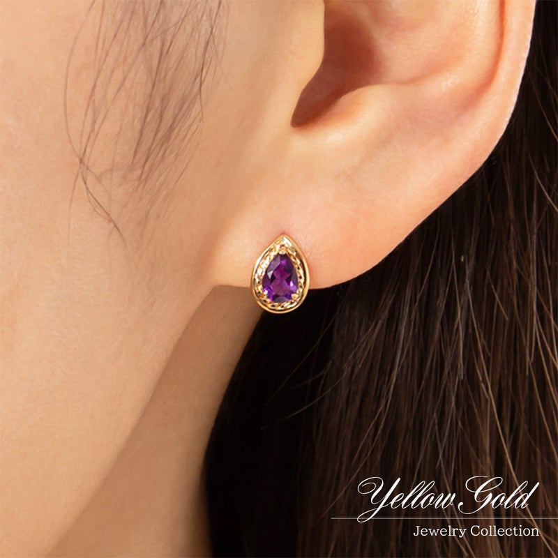 K18YG アメジスト ピアス_05