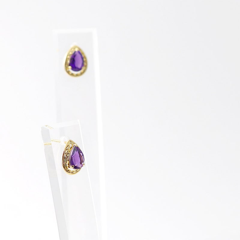 K18YG アメジスト ピアス_12