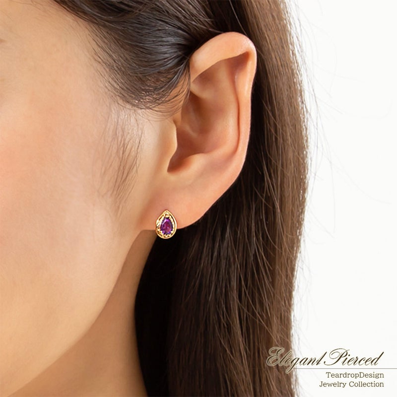 K18YG アメジスト ピアス_13