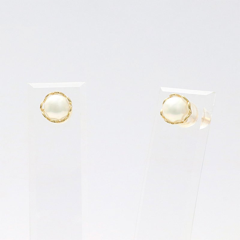 K18YG 淡水真珠 ピアス_11