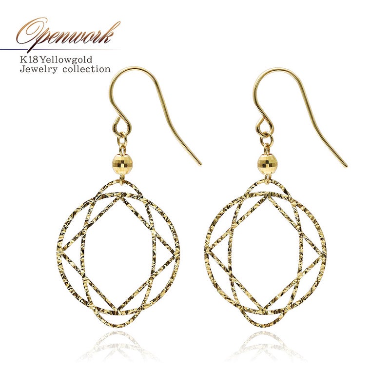 K18YG 透かし フックピアス_01