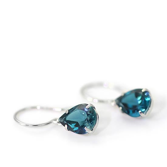 K18WG ロンドンブルートパーズ ピアス 11月誕生石 | Jewelry ROLA