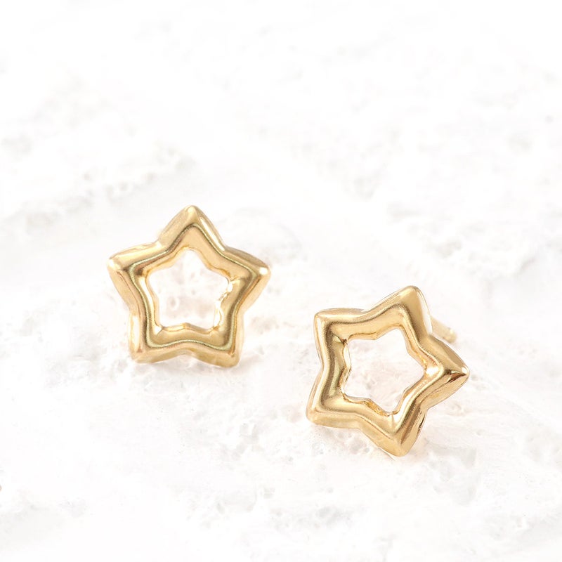 K18YG 星モチーフ ピアス_02