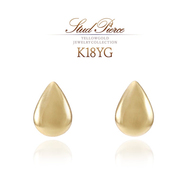 K18YG ティアドロップ ピアス_01