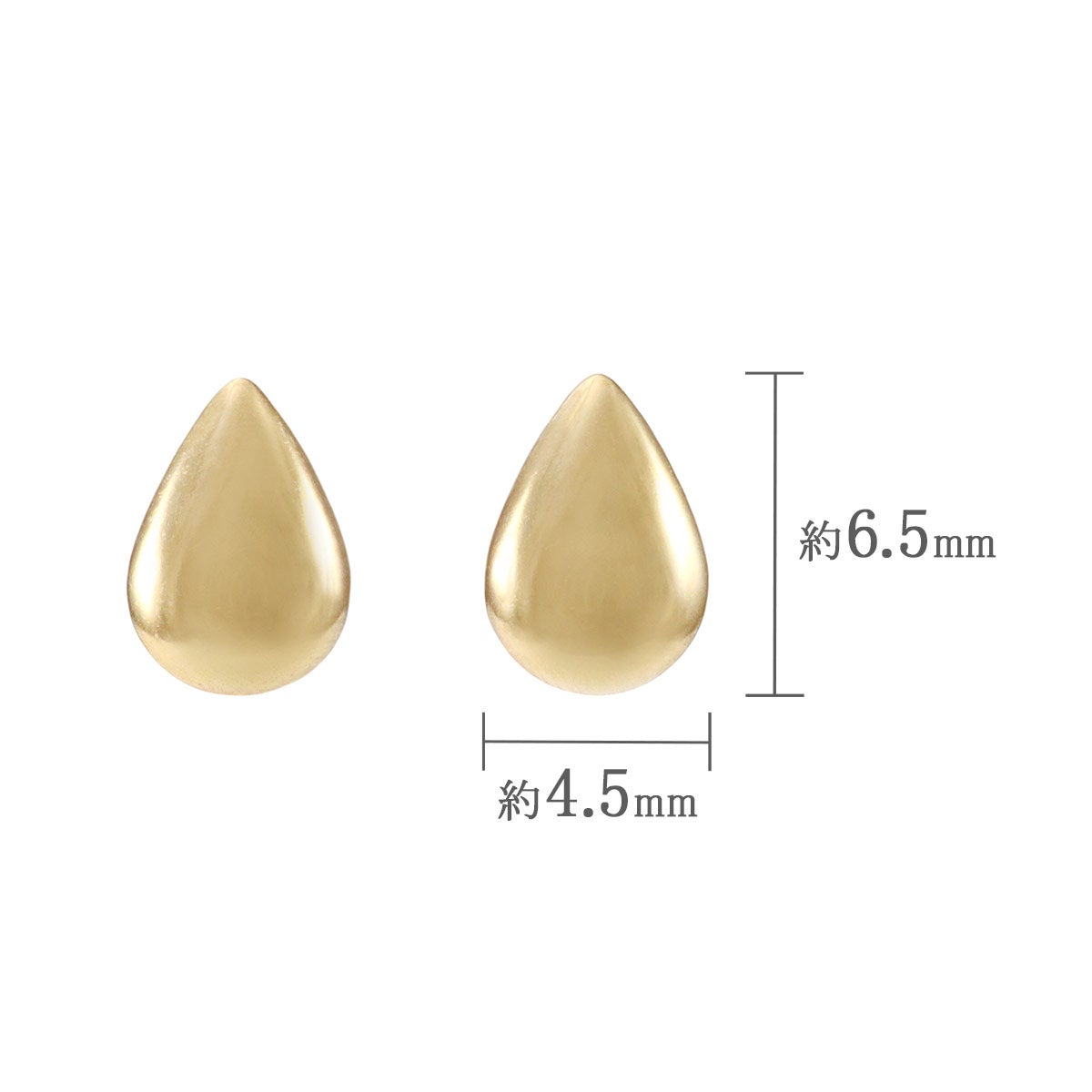 K18YG ティアドロップ ピアス_04