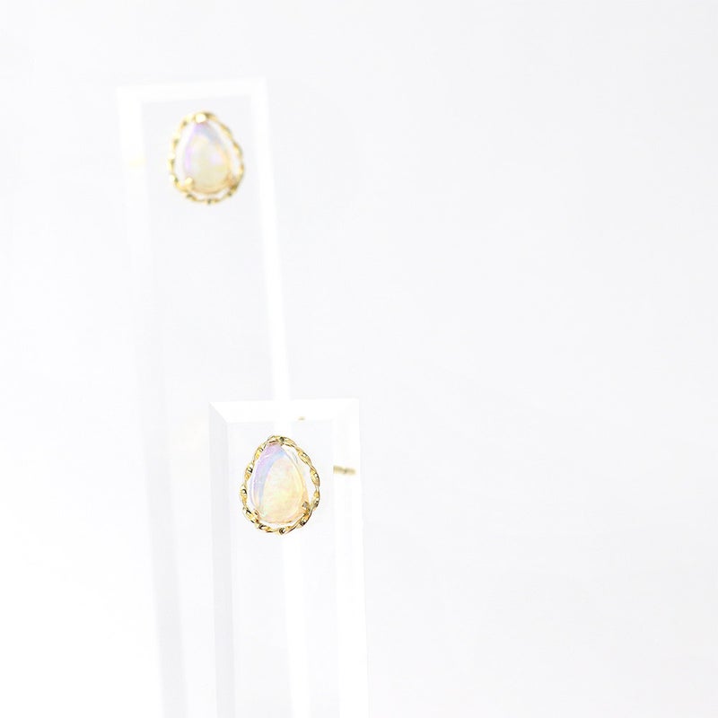 K18YG オパールピアス 10月の誕生石_14