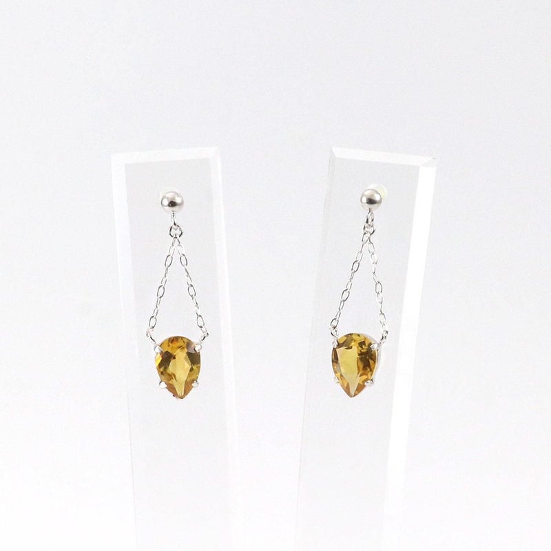 K18WG シトリン ピアス 11月誕生石_03