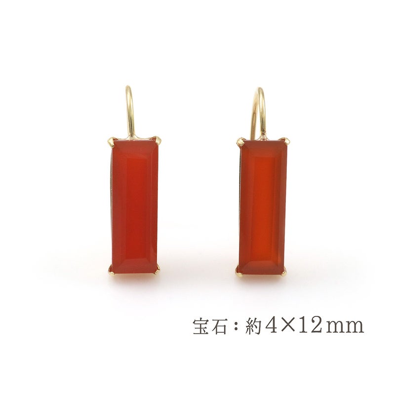 K18YG カーネリアン ピアス_05